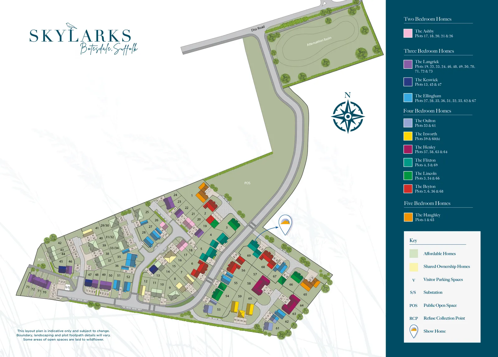 Site Plan for Skylarks