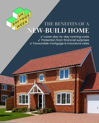 As part of UK Savings Week, we’re sharing a few of the ways buying a new-build home can save you money in the long run:
 
🏡 Lower energy bills – new-build homes are 21% cheaper to run than older properties. And if you’re moving from an uninsulated home, the savings are even greater!
 
🔧 Fewer unexpected costs – you won’t need to replace an old boiler or worry about structural repairs, because everything is brand-new.
 
🔒 Lower rates – modern security and safety features can mean lower insurance premiums. Plus, mortgage lenders are increasingly factoring a property’s EPC rating into their mortgage decisions.
 
It’s not just about the purchase price… choosing a new home could help you save month after month. Plus… with exclusive discounts on selected homes, you could be saving right from the very start!
 
#UKSavingsWeek #BennettHomes #NewHomesForSale