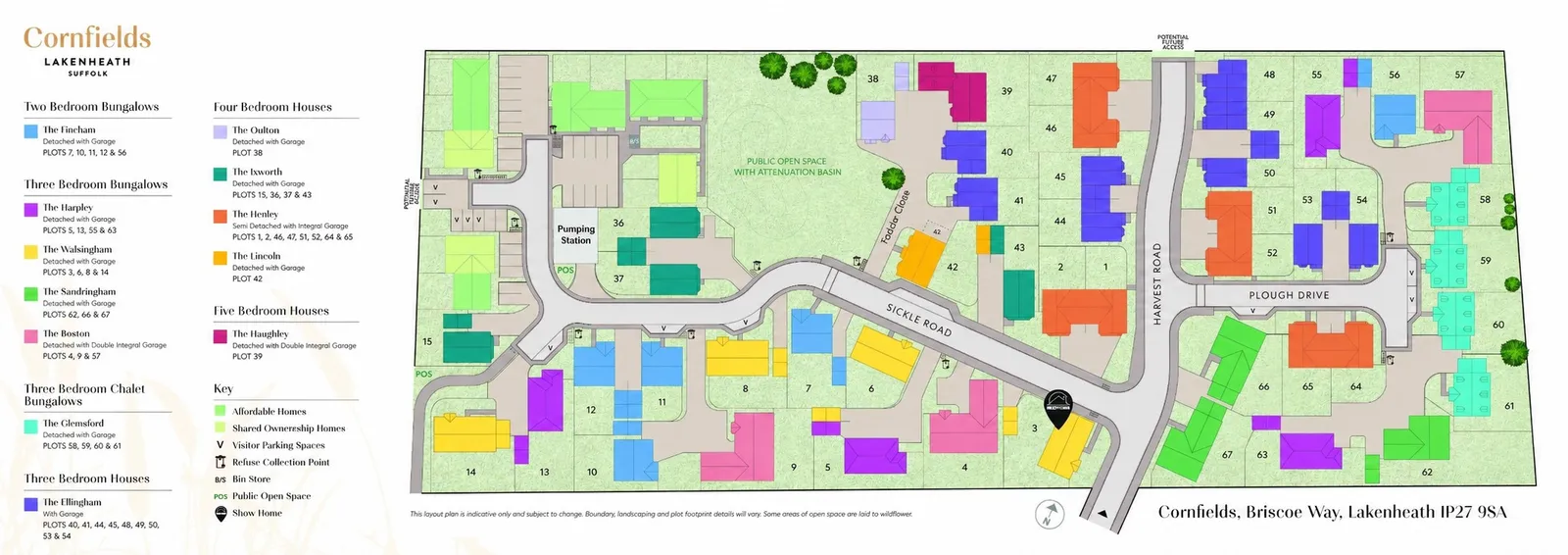 Site Plan for Cornfields