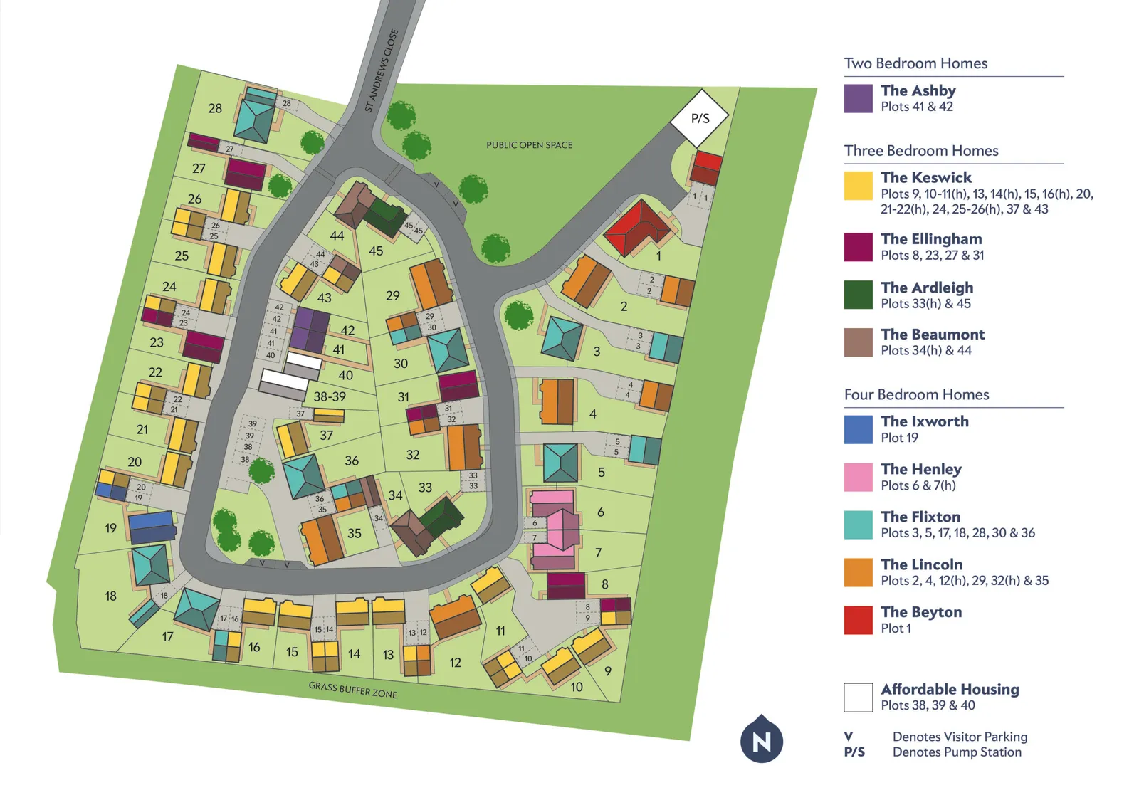 Site Plan for The Alders